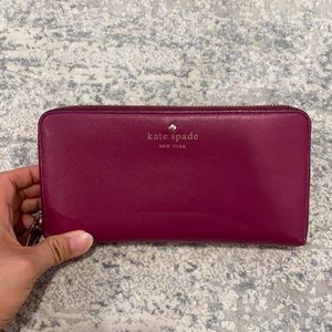 Purple Kate spade wallet